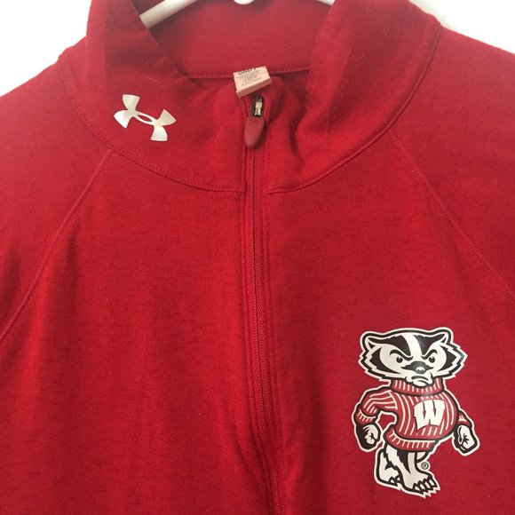 Wisconsin Badger Under Armour Quartar Zip - Picture 2 of 2